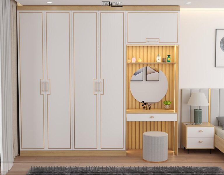 Tủ quần áo kết hợp bàn làm việc TA6836