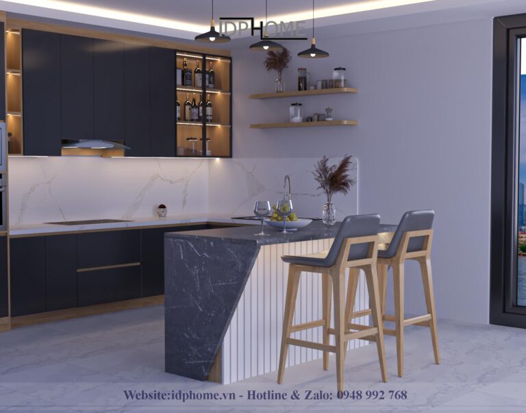 Đảo bếp kết hợp quầy bar BD6815