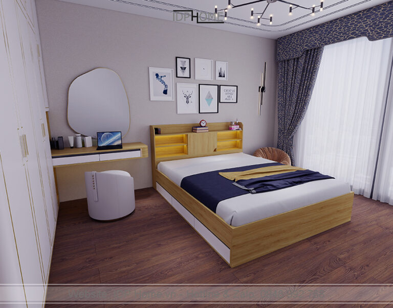 Giường ngủ gỗ công nghiệp GD6839