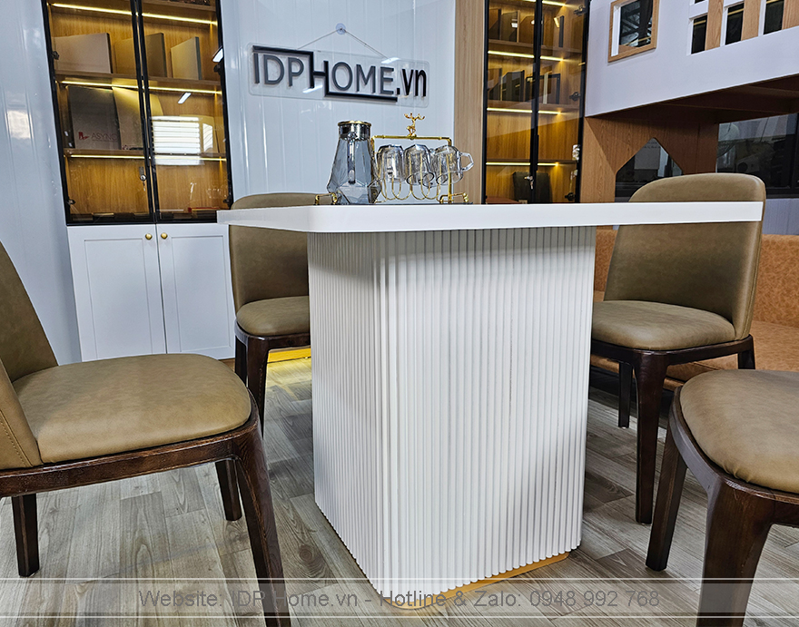 Mẫu bàn ăn hình vuông 4 ghế BA6812 10 Ban an hinh vuong BA6812