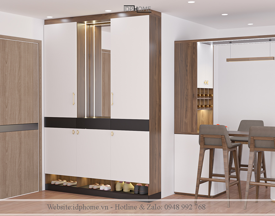 Mau tu giay kich tran dep co guong TG6820