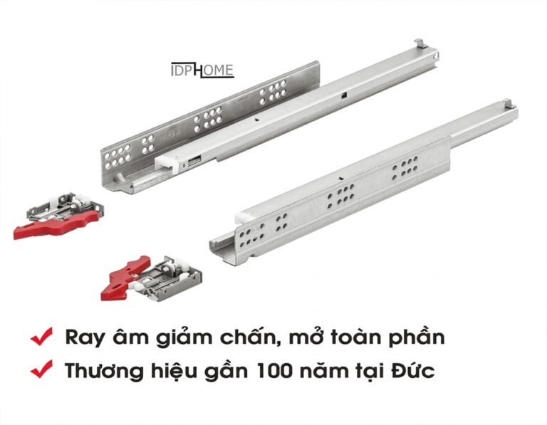 Ray âm giảm chấn nhấn mở toàn phần Hafele