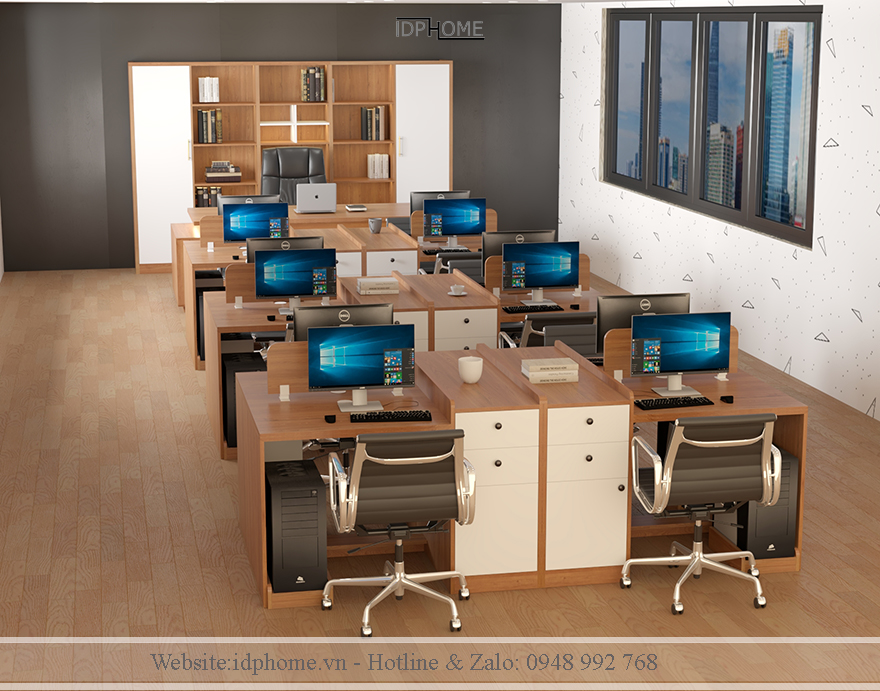 Mẫu bàn làm việc đep hiện đại