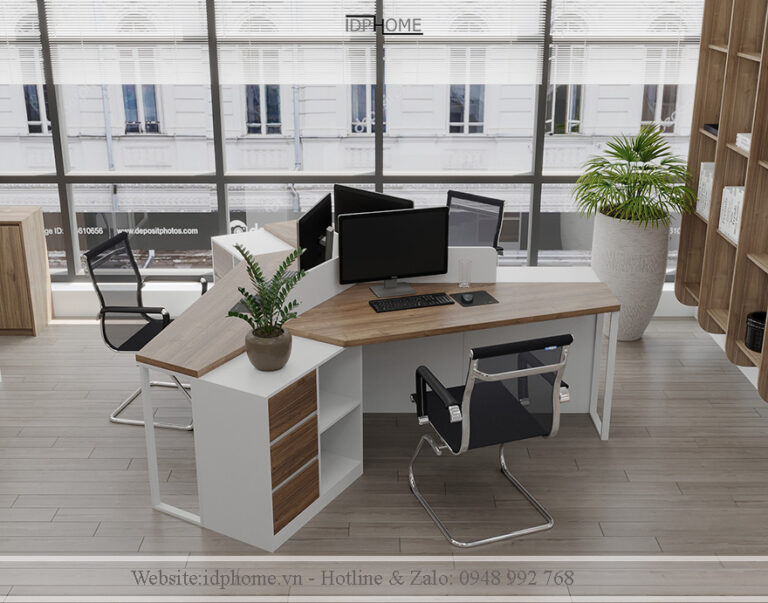 Cụm bàn làm việc 3 người BV6812