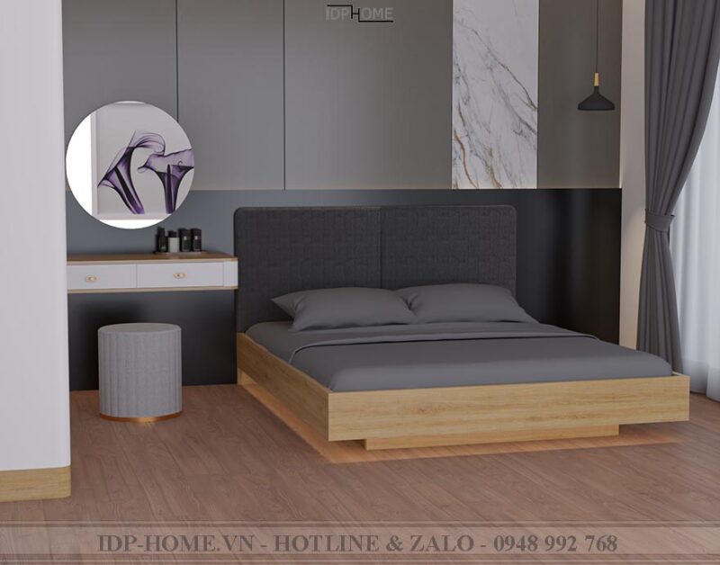 Giường bọc da đầu giường GD6835