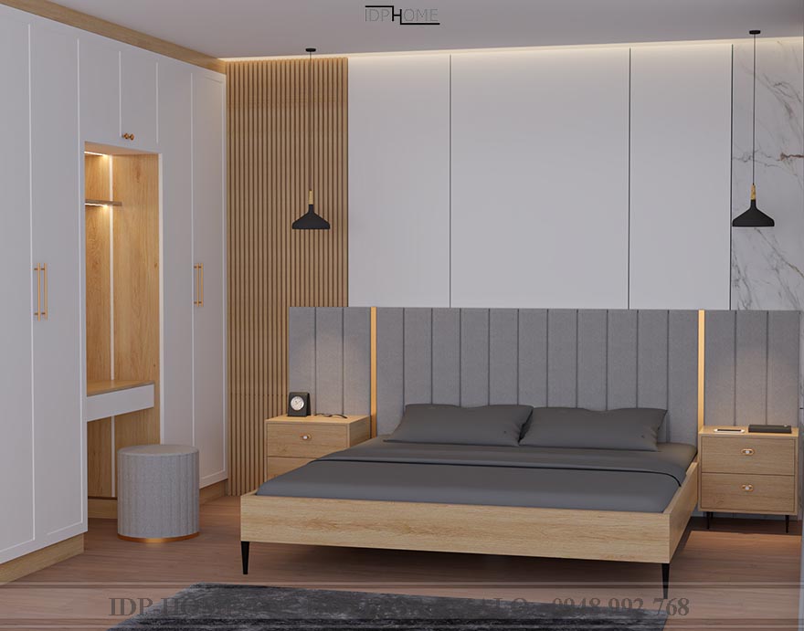 Giường bọc nệm cao cấp GD6829