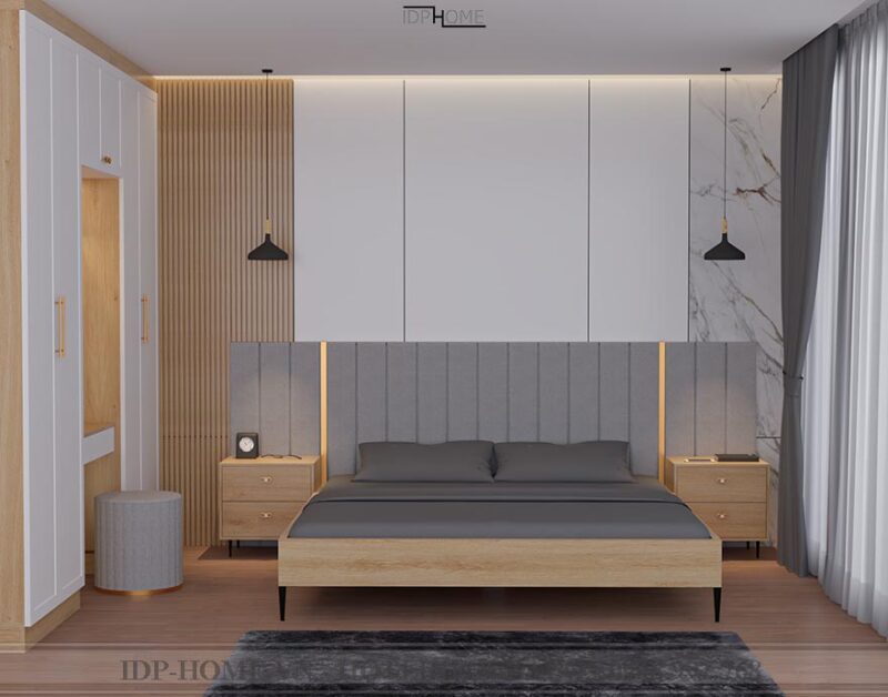 Giường bọc nệm giá rẻ GD6829