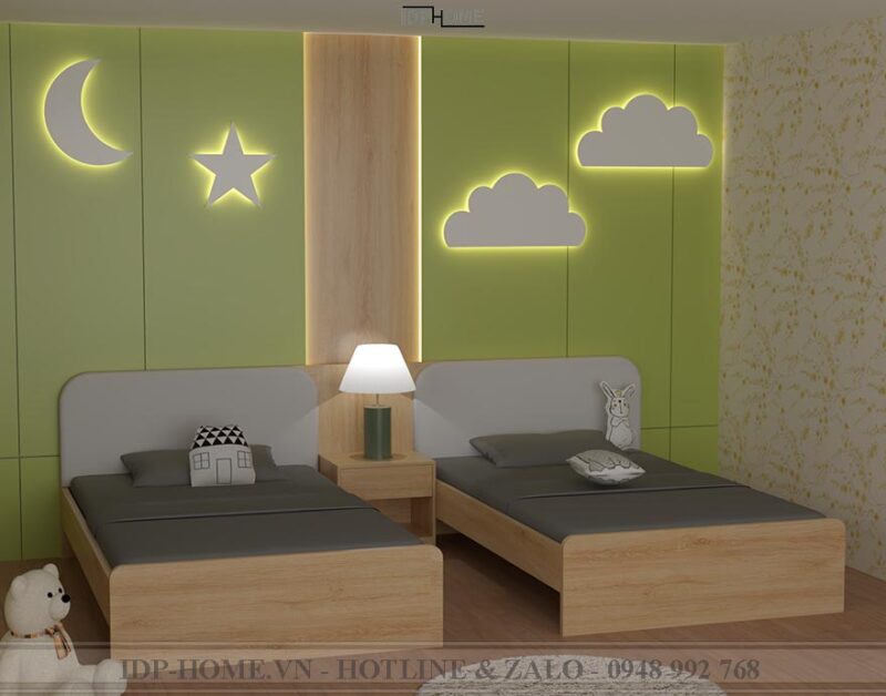 Giường đôi cho bé gái GD6809