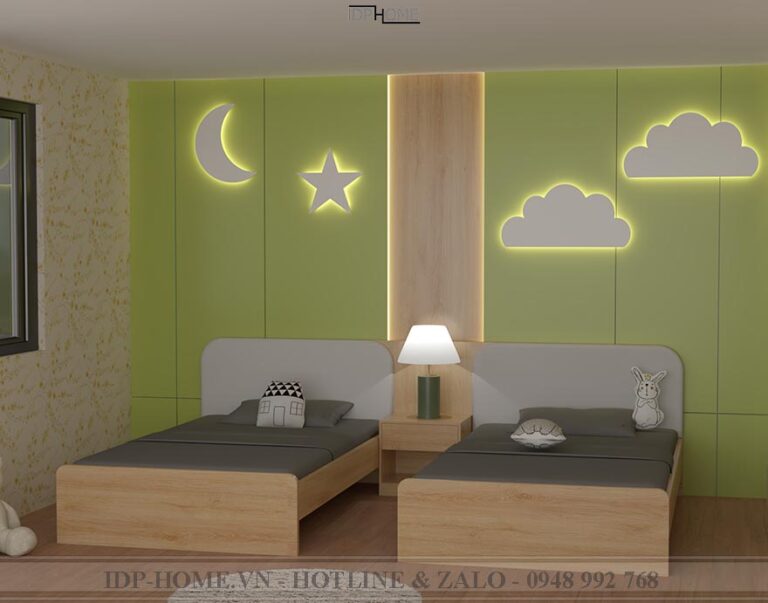 Giường đôi trẻ em cho bé trai bé gái GD6809