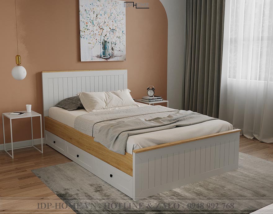 Giường đơn 1m2 giá rẻ GD6803