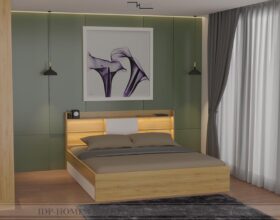 Giường ngủ gỗ công nghiệp MDF lõi xanh GD6832
