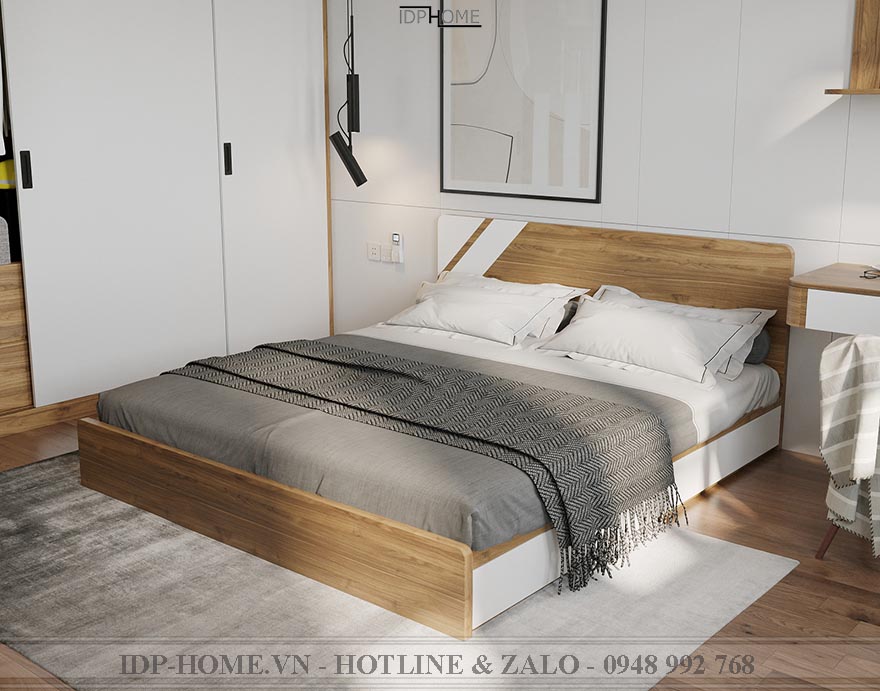 Giường hộp bằng gỗ GD6825