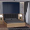 Giường ngủ bọc vải hiện đại GD6830