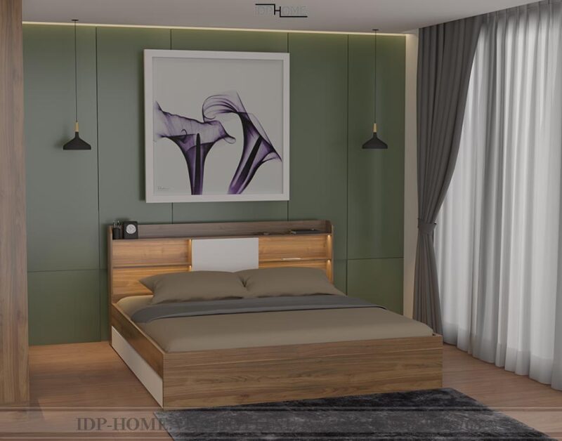Giường ngủ gỗ công nghiệp đẹp GD6832