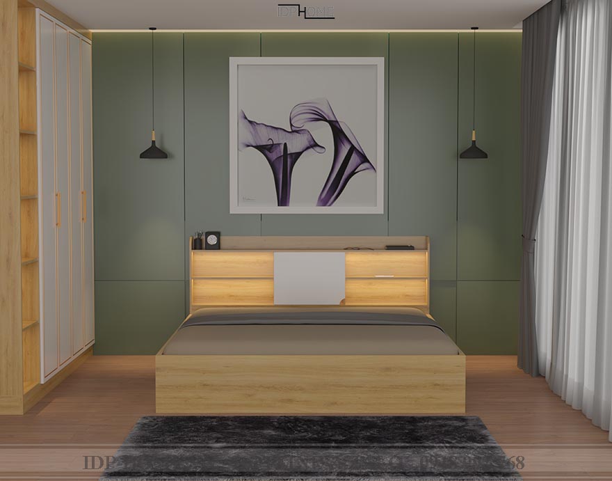 Giường ngủ gỗ công nghiệp MDF GD6832