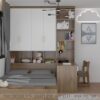 Giường ngủ kèm tủ quần áo GD6813