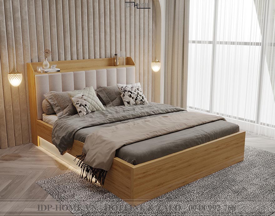 Giường ngủ MDF phủ melamine GD6834