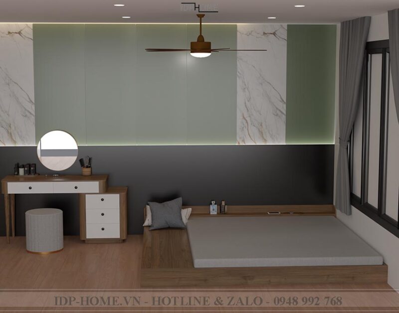 Giường phản gỗ kiểu Nhật với tính thẩm mĩ cao GD6826