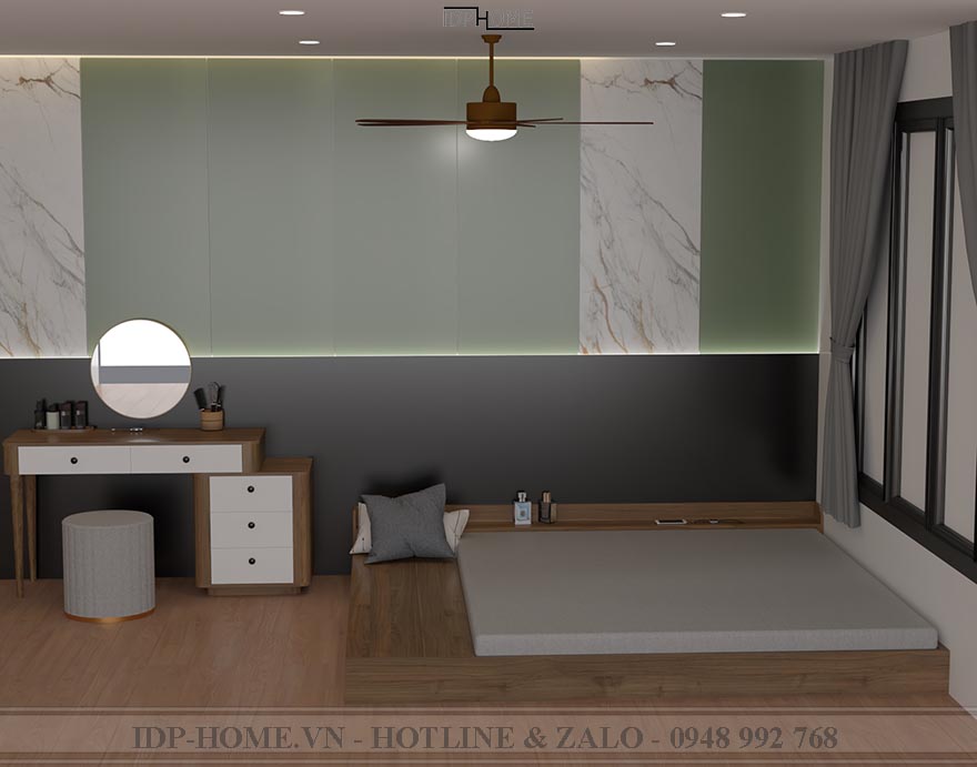 Giường phản gỗ kiểu Nhật mang tính thẩm mĩ cao GD6826