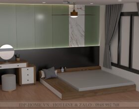 Giường phản gỗ công nghiệp kiểu nhật GD6826