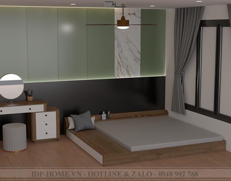 Giường phản gỗ công nghiệp GD6826
