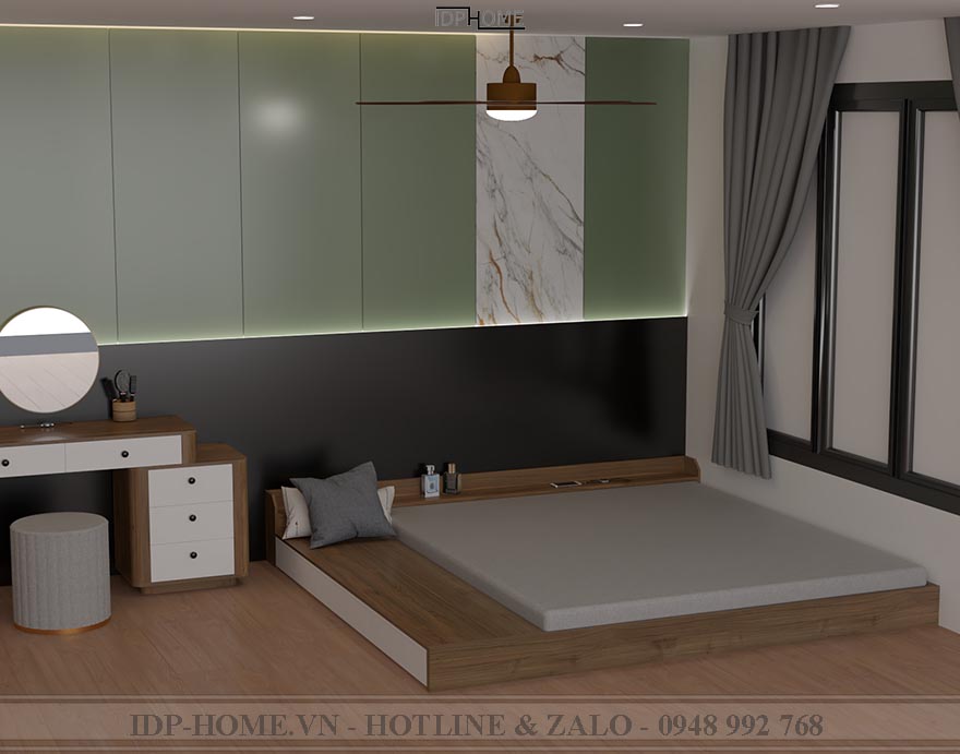 Giường phản gỗ công nghiệp GD6826