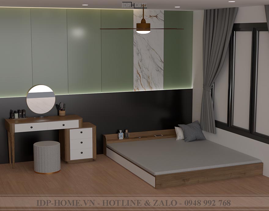 Giường phản thấp GD6826