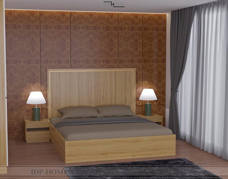 Mẫu giường đơn giản đẹp GD6831
