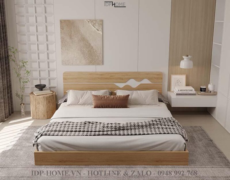 Giường bệt gỗ công nghiệp GD6824