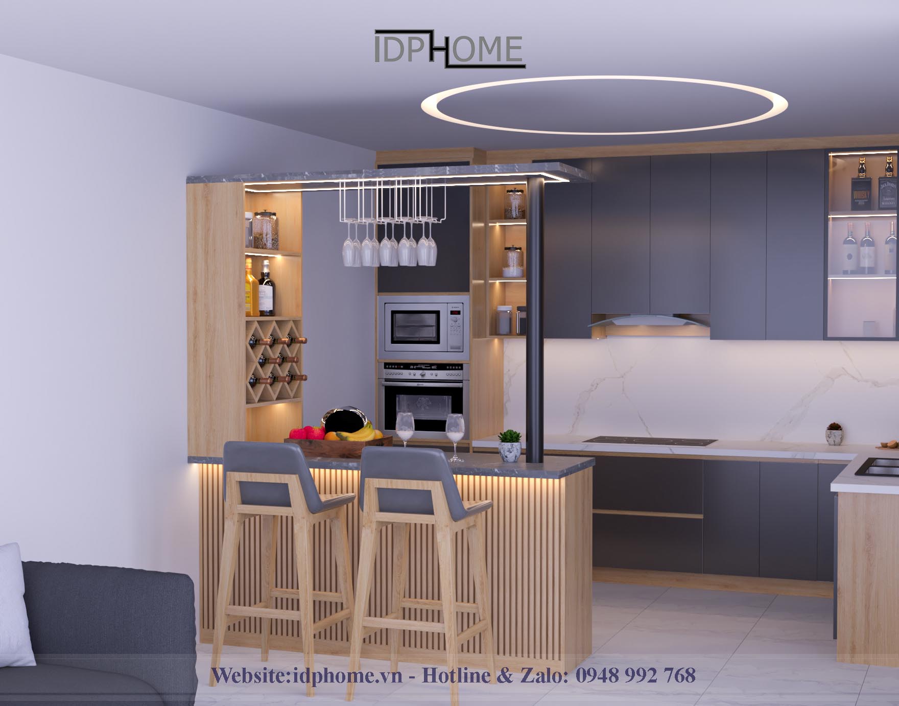 Kích thước quầy bar gia đình BD6810