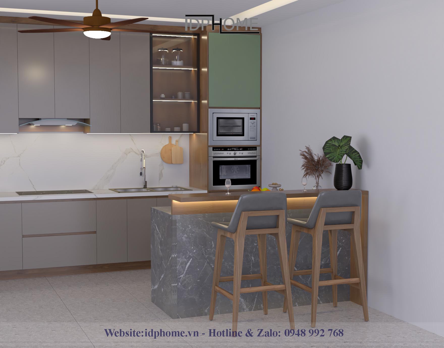 Mẫu quầy bar gia đình đẹp BD6807