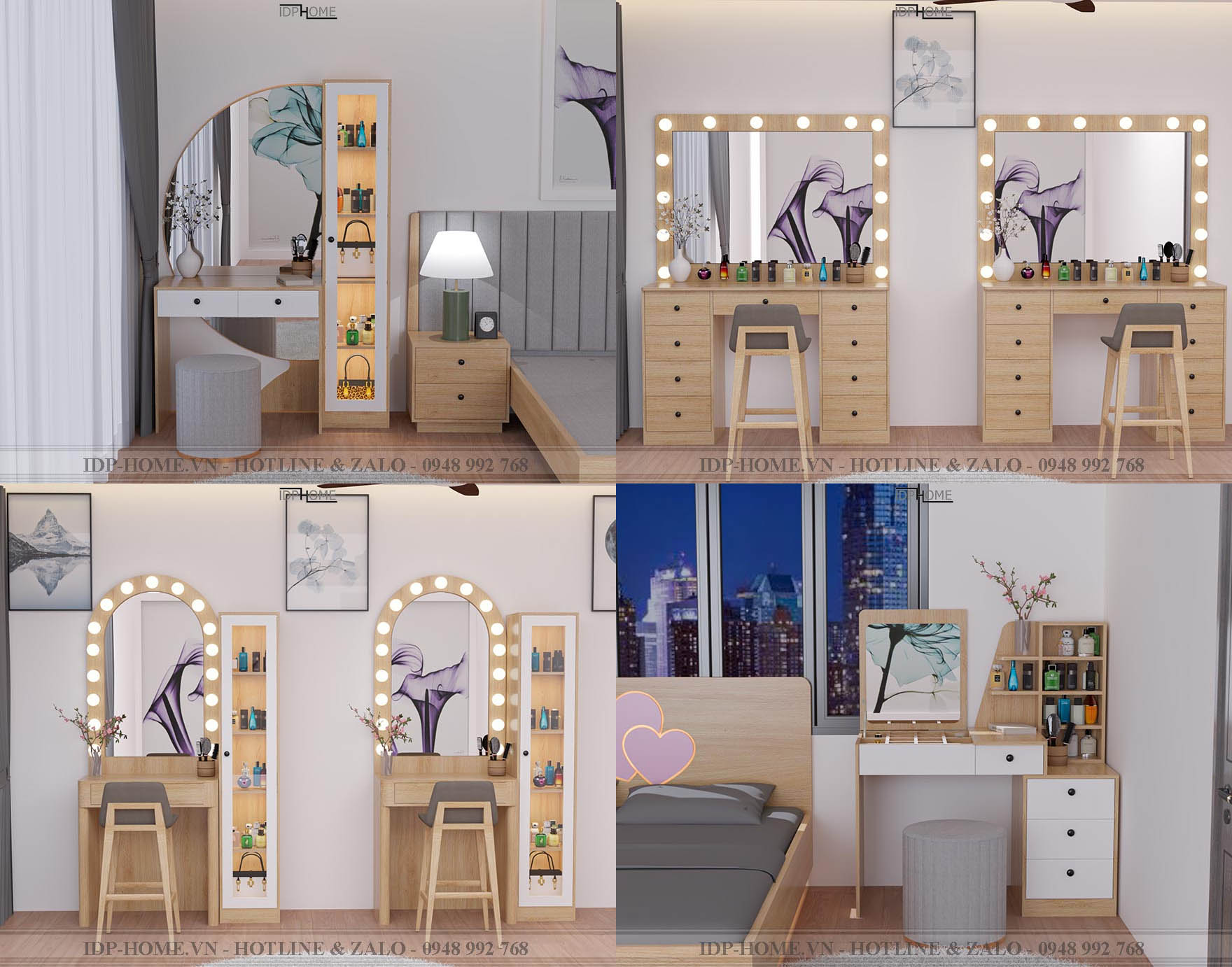 Kích thước bàn trang điểm chuẩn cho phụ nữ Việt Nam vừa đẹp vừa tiện