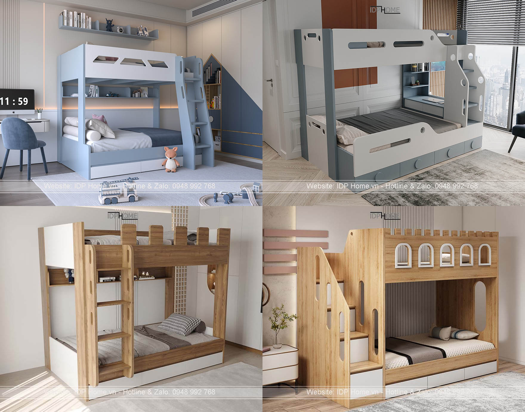 So sánh giường tầng gỗ tự nhiên và gỗ MDF lõi xanh cho bé, loại nào an toàn và bền hơn